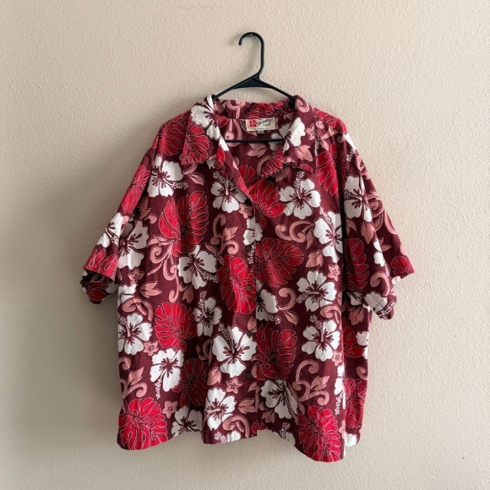Hilo Hattie Vintage Hawaiian Floral Tropical Shirt